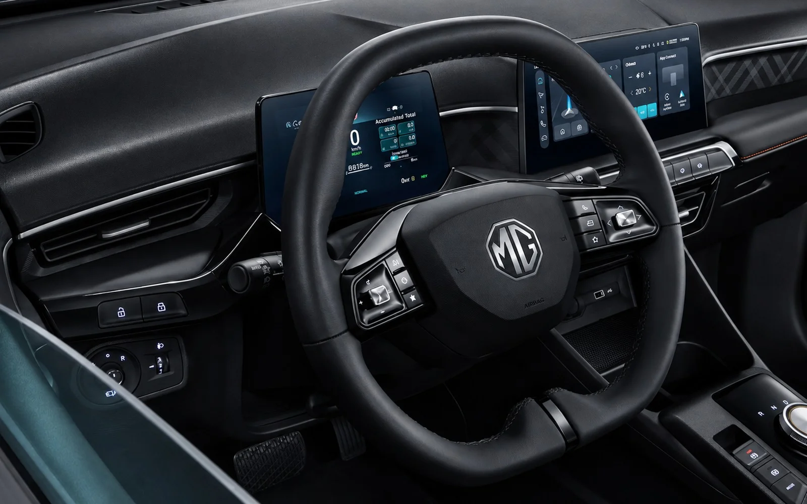 Interior MG3 con pantalla CarPlay en Madrid
